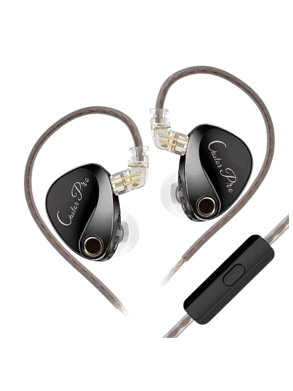 KZ Castor Pro negro con micrófono